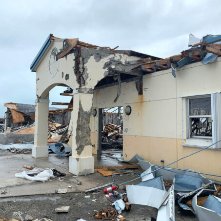 Destruction in the Bahamas after Hurricane Dorian