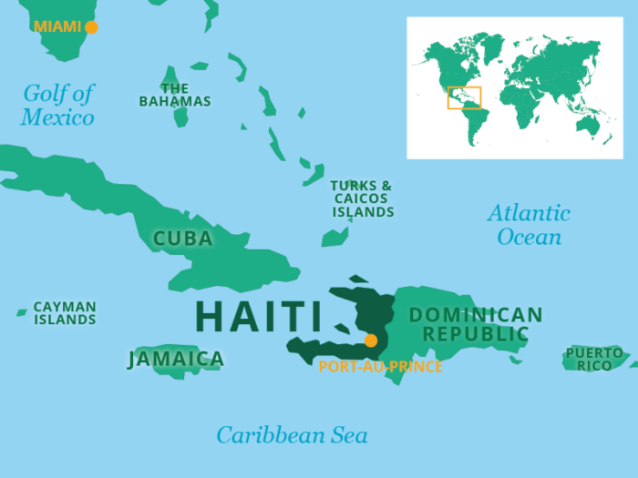 map of Haiti