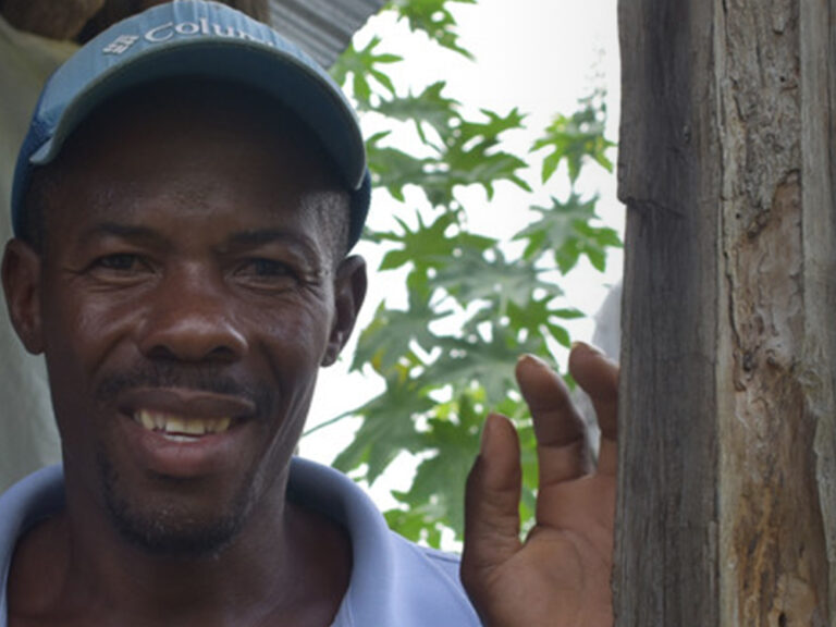 A man smiling